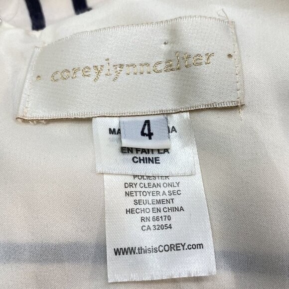 Anthropologie COREY LYNN CALTER Verna Midi Dress Size 4 Cream Multicolor H-32 - Picture 11 of 13